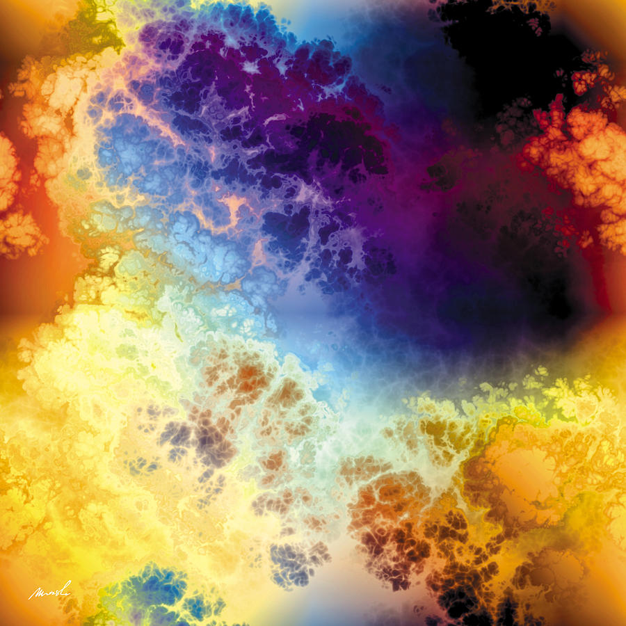 Fractal Space Storm 1 #1 Painting by The Art of Marsha Charlebois