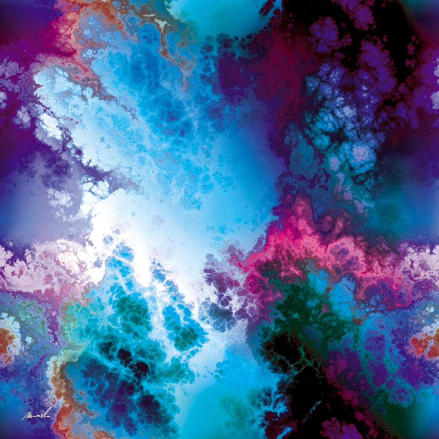 Fractal Space Storm 2 #1 Painting by The Art of Marsha Charlebois