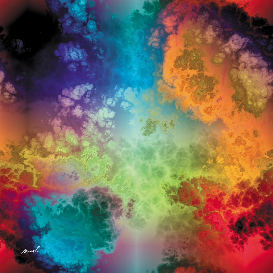 Fractal Space Storm 3 #1 Painting by The Art of Marsha Charlebois