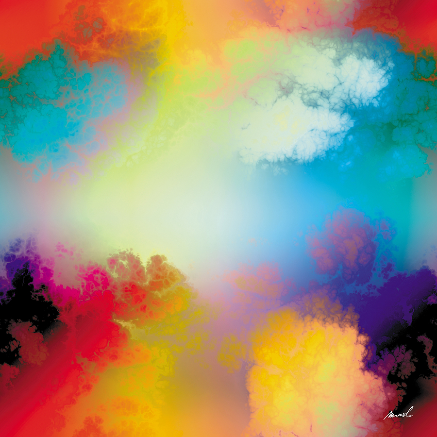 Fractal Space Storm 8 #1 Painting by The Art of Marsha Charlebois