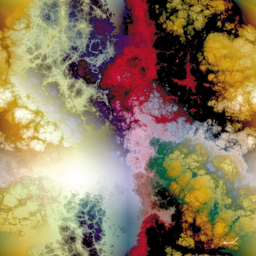 Fractal Space Storm 9 #1 Painting by The Art of Marsha Charlebois