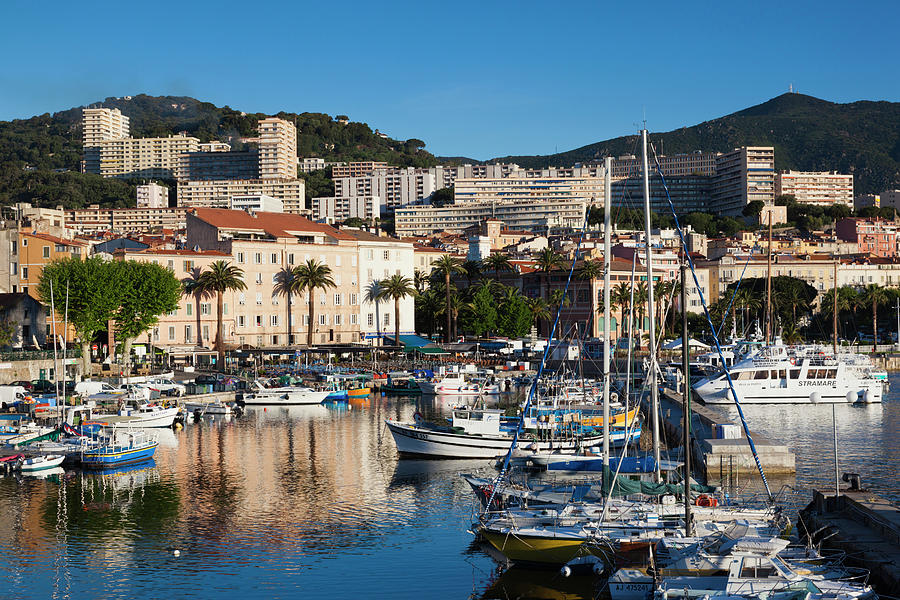 France, Corsica, Ajaccio, City View Photograph By Walter Bibikow - Fine 