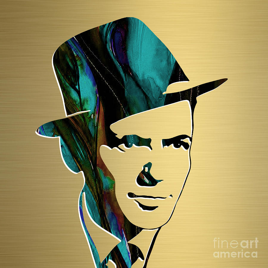 Actor Mixed Media - Frank Sinatra Gold Series #2 by Marvin Blaine