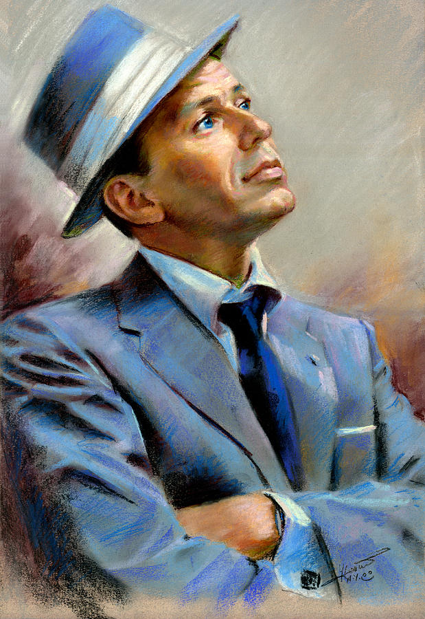 Frank Sinatra  #1 Pastel by Ylli Haruni