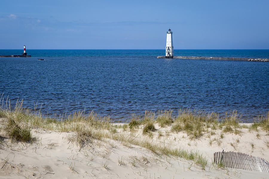 Frankfort North Light - Frankfort MI #1 Photograph by Jack R Perry