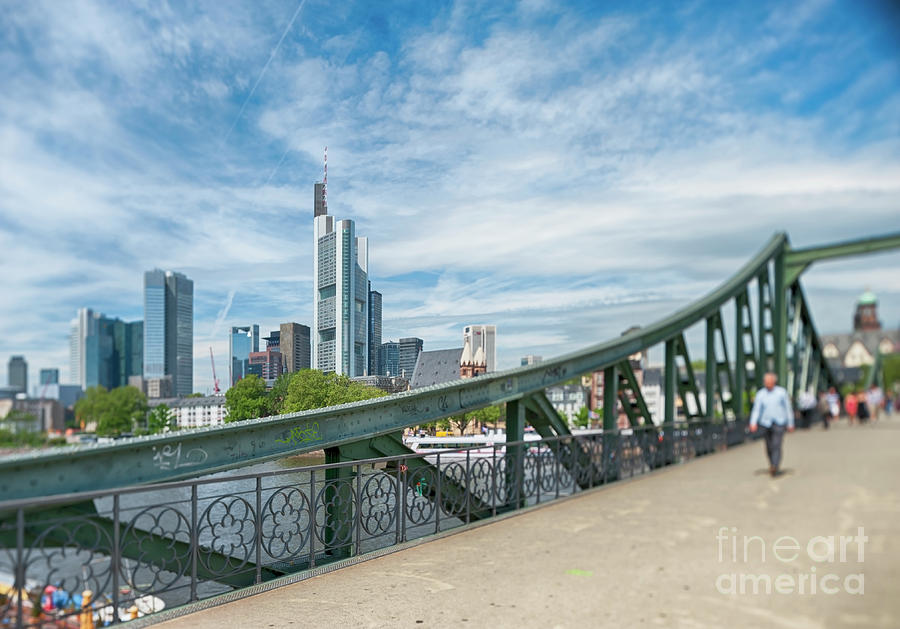 Frankfurt, Eiserner Steg, Skyline #1 Photograph by Kontrast-fotodesign