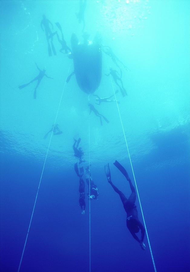 Freediving #1 Photograph by Jim Edds/science Photo Library