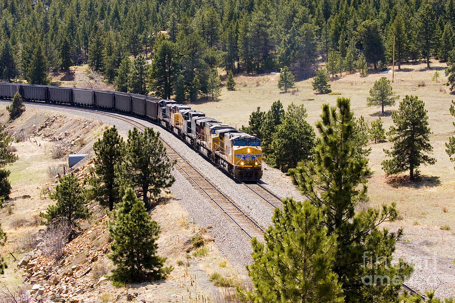 Freight on the Divide #1 Photograph by Steven Krull
