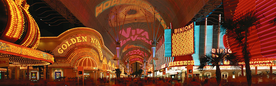 Fremont Street Experience Las Vegas Nv #1 Photograph by Panoramic Images
