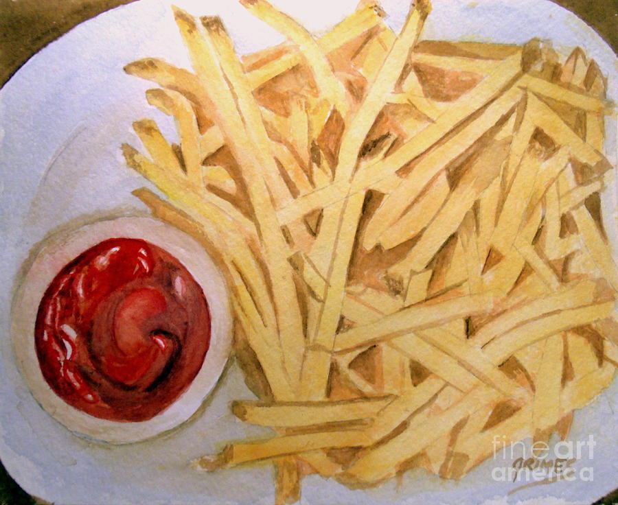 French Fries #1 Painting by Carol Grimes