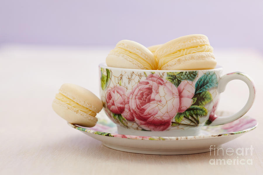 Cookie Photograph - French macarons #1 by Elisabeth Coelfen