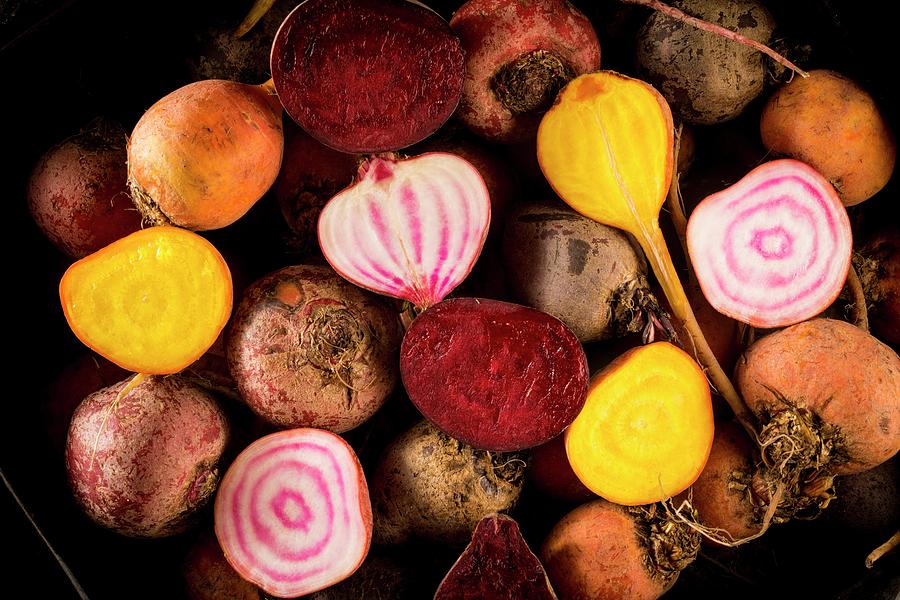 Vegetable Photograph - Fresh Beetroot And Red Onions #1 by Aberration Films Ltd