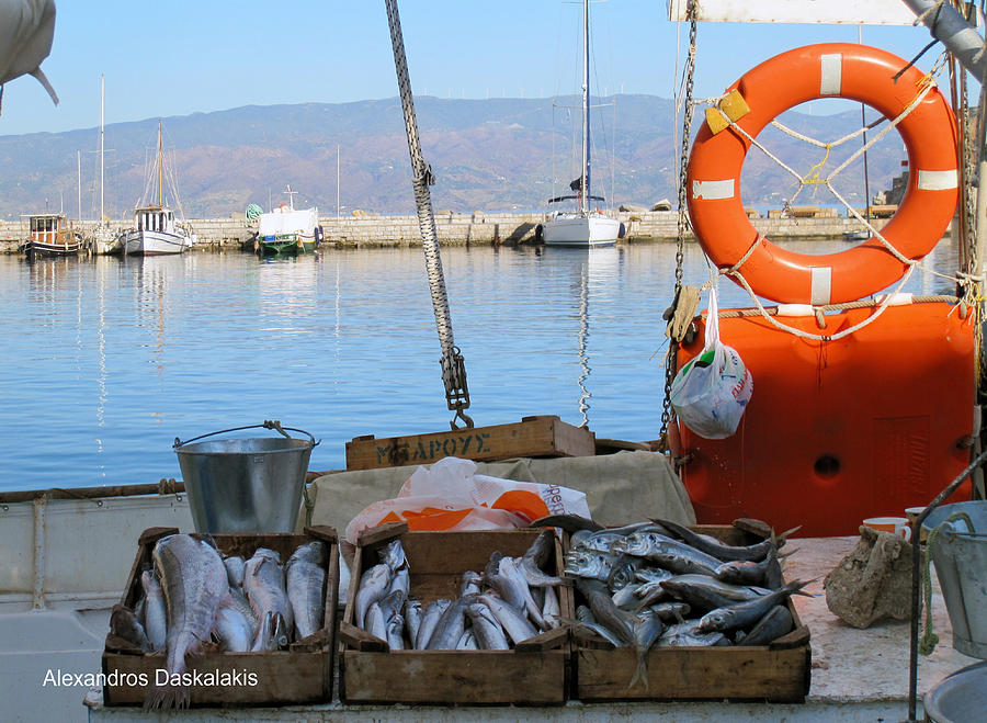 Fresh Fish in Hydra #1 Photograph by Alexandros Daskalakis