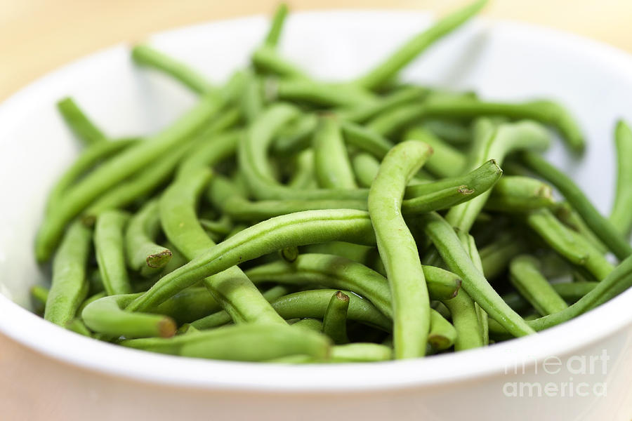 Vegetable Photograph - Fresh Green Beans #1 by Michal Boubin