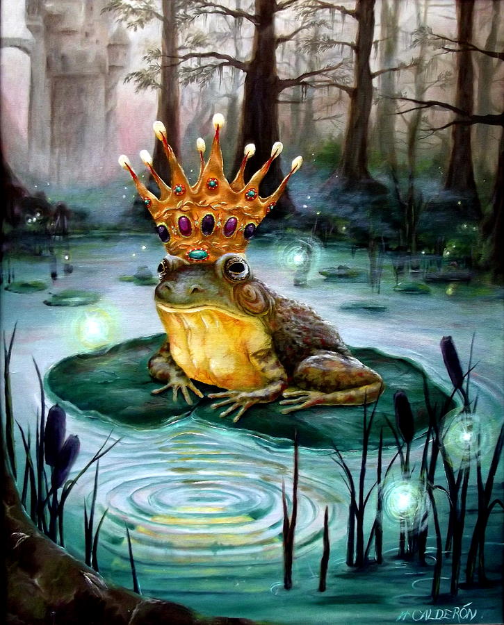 Frog Prince #2 Painting by Heather Calderon