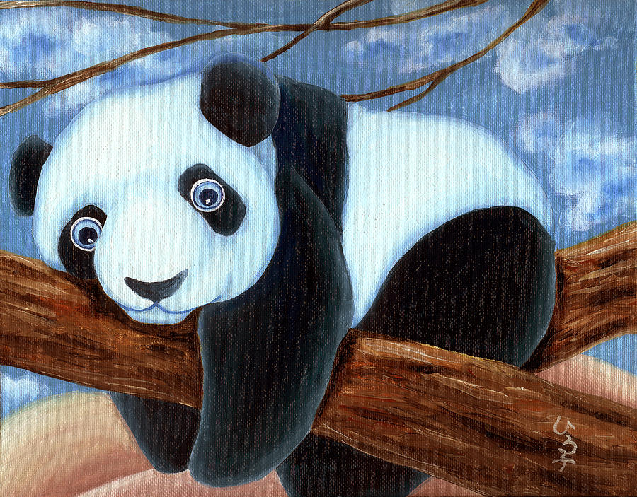 From Okin the Panda illustration 7 #1 Painting by Hiroko Sakai