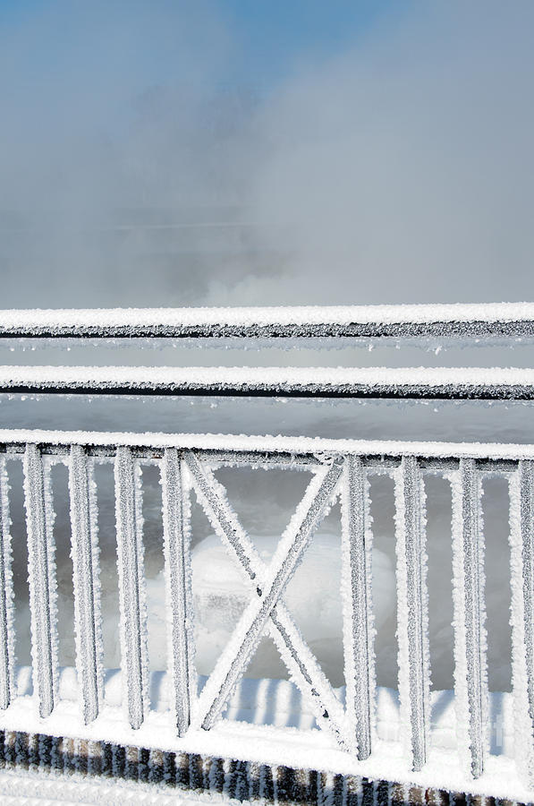 Frosty Fence #1 Photograph by Cheryl Baxter