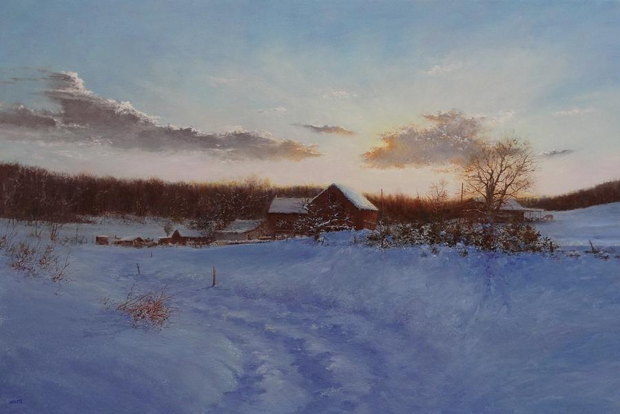 Frozen Painting by Steven J White PWS - Fine Art America