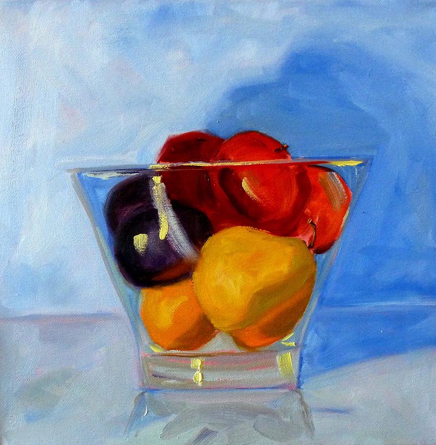 Fruit Bowl #2 Painting by Nancy Merkle