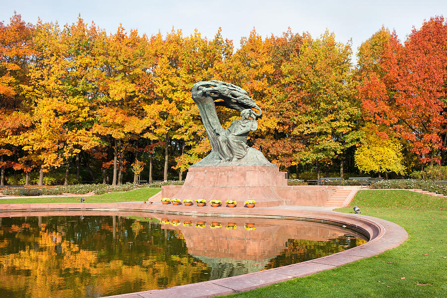 Fryderyk Chopin Statue in Warsaw #1 Photograph by Artur Bogacki