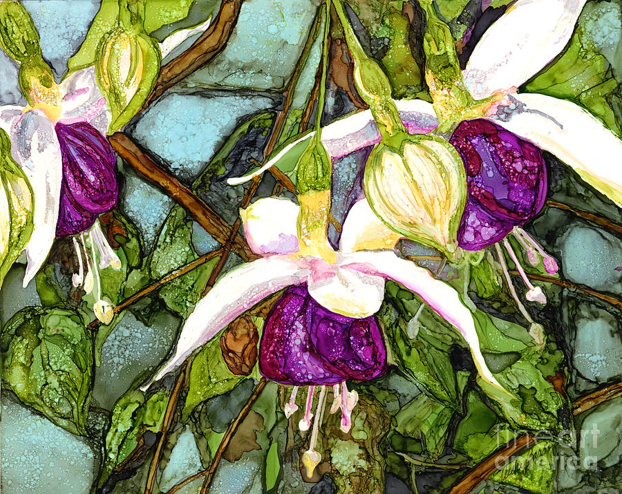 Fuchsia Painting by Vicki Baun Barry