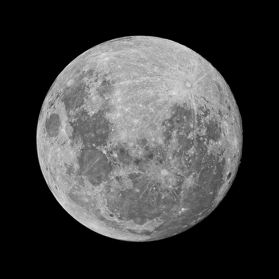 Space Photograph - Full Moon #1 by Luis Argerich