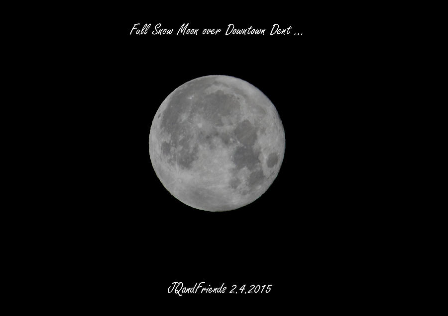 Full Snow Moon 2015 #1 Photograph by PJQandFriends Photography