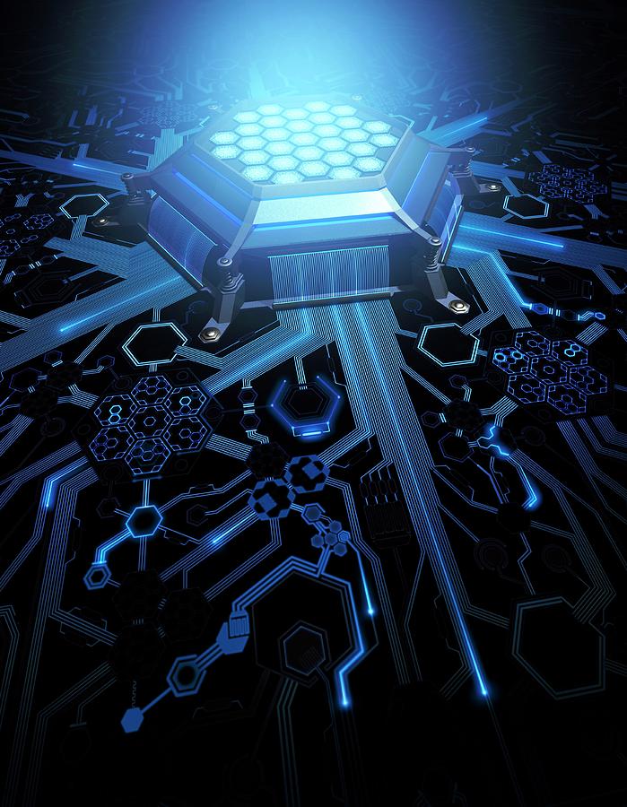 Futuristic Computing Technology Photograph by Ktsdesign/science Photo ...