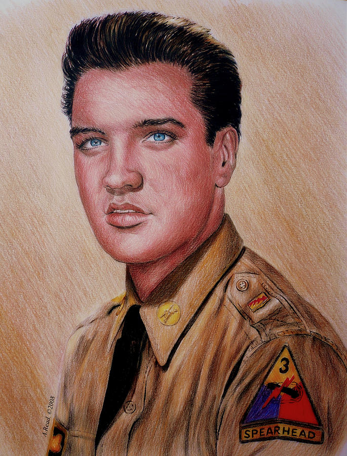 G I Elvis  #1 Drawing by Andrew Read