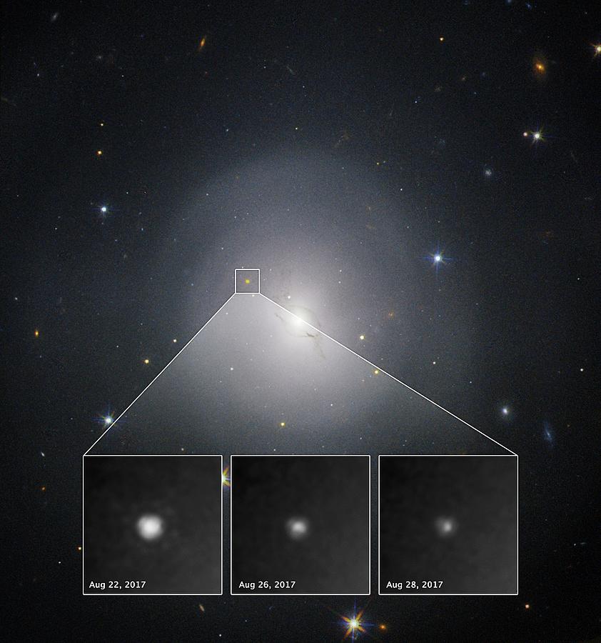 Gamma Ray Burst From Colliding Neutron Stars #1 Photograph by Nasa/esa/science Photo Library