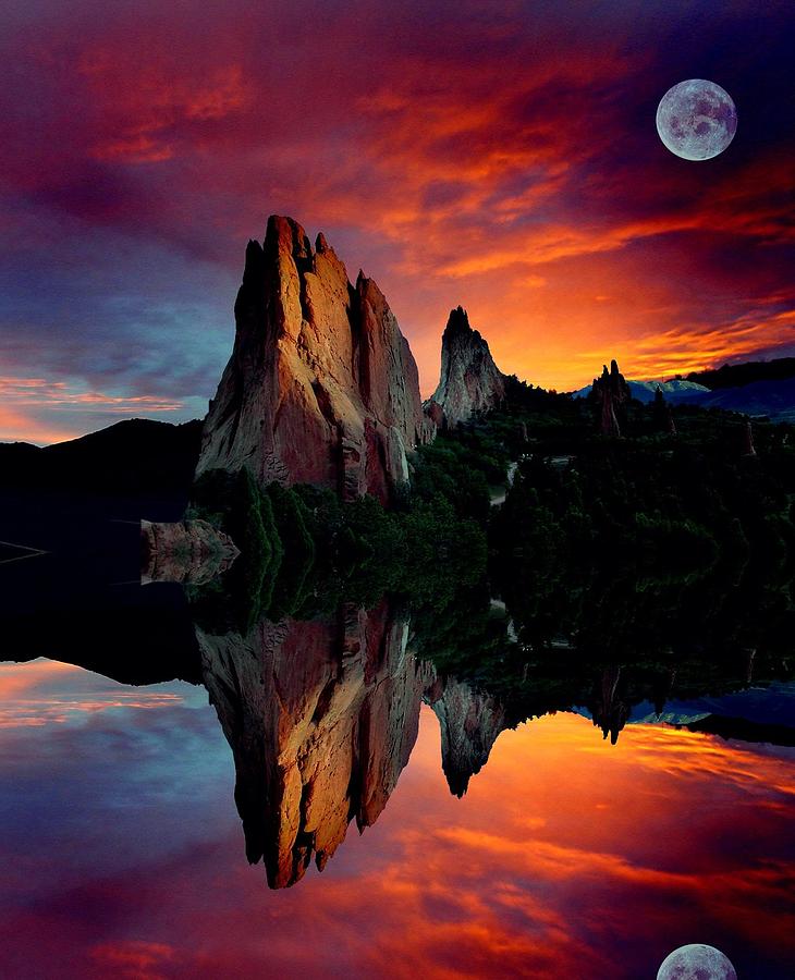 Colorado Springs Photograph - Garden Reflections by John Hoffman