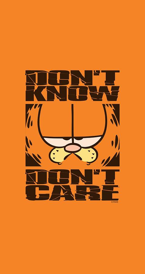 Cat Digital Art - Garfield - Dont Know Dont Care #1 by Brand A