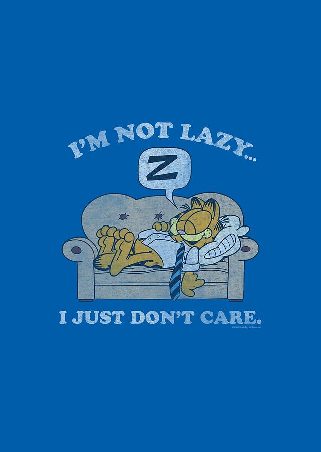 Cat Digital Art - Garfield - Not Lazy #1 by Brand A