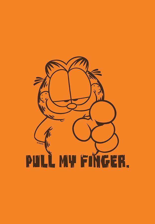 Cat Digital Art - Garfield - Pull My Finger #1 by Brand A