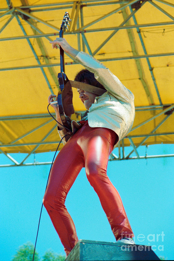 Gary Moore of Thin Lizzy Black Rose tour at Day on the Green 4th of July 1979 - Unreleased Photograph by Daniel Larsen