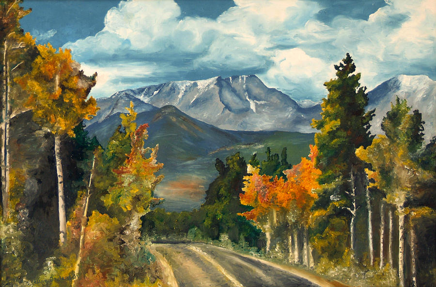 Fall Painting - Gayles Highway #2 by Mary Ellen Anderson