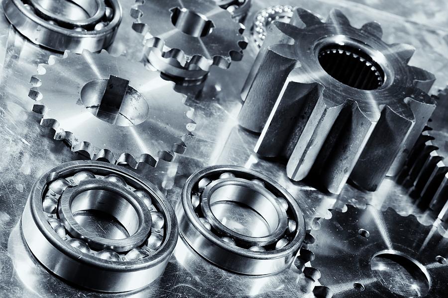 Gears And Ball Bearings #1 Photograph by Christian Lagerek/science Photo Library