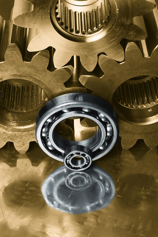 Gears And Bearings #1 Photograph by Christian Lagereek