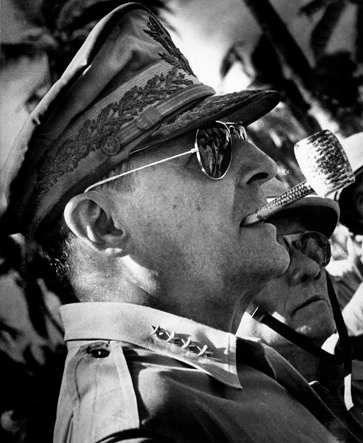 Vintage Photograph - General Douglas MacArthur #1 by Mountain Dreams