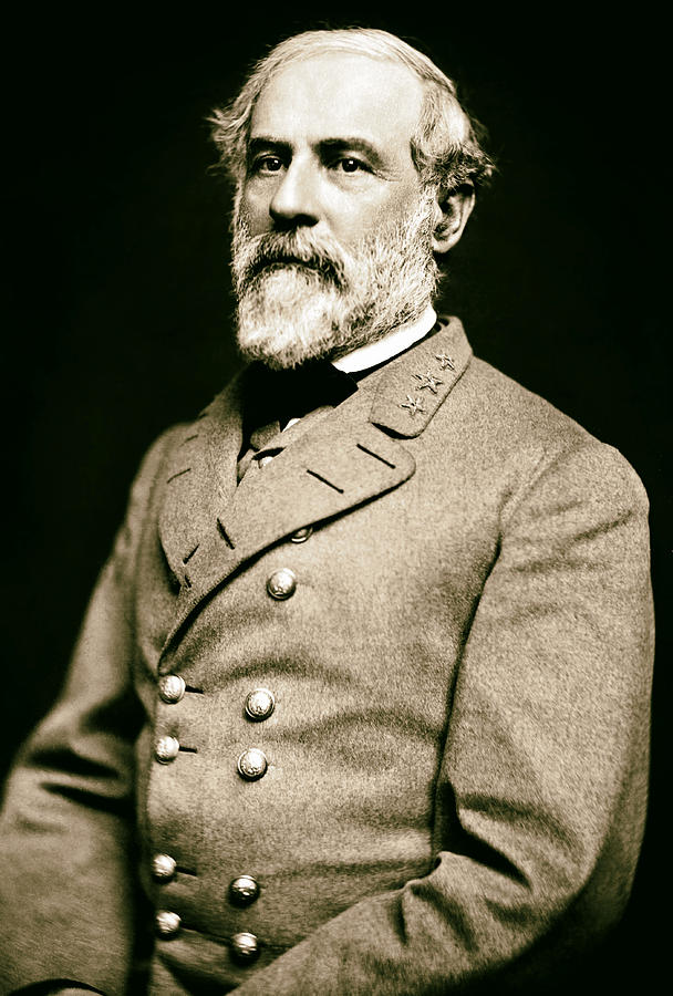 Vintage Photograph - General Robert E Lee 1862 #1 by Mountain Dreams