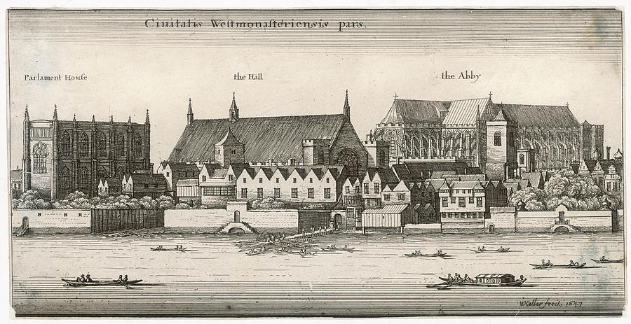 Westminster Drawing - General View Of Westminster  Hall #1 by Mary Evans Picture Library