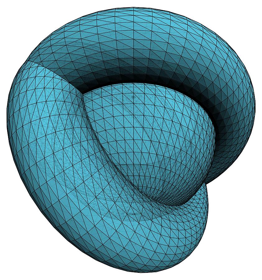 Geometric Intersection Of Two Torus And Sphere Digital Art by Nenad ...