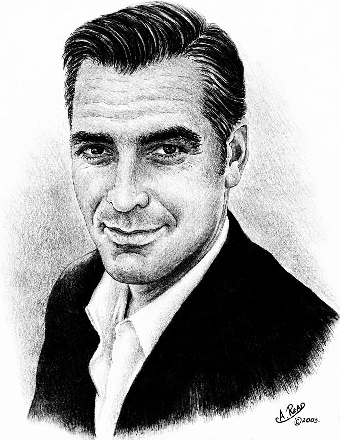 George Clooney #2 Drawing by Andrew Read