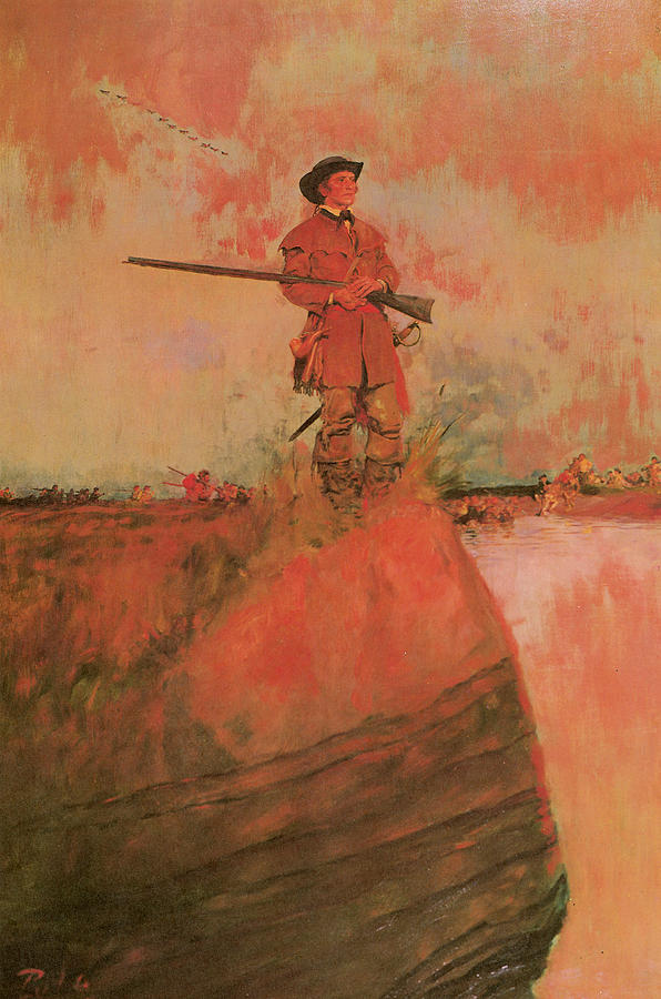 Howard Pyle Photograph - George Rogers Clark on His Way to Kaskaskia #1 by Howard Pyle