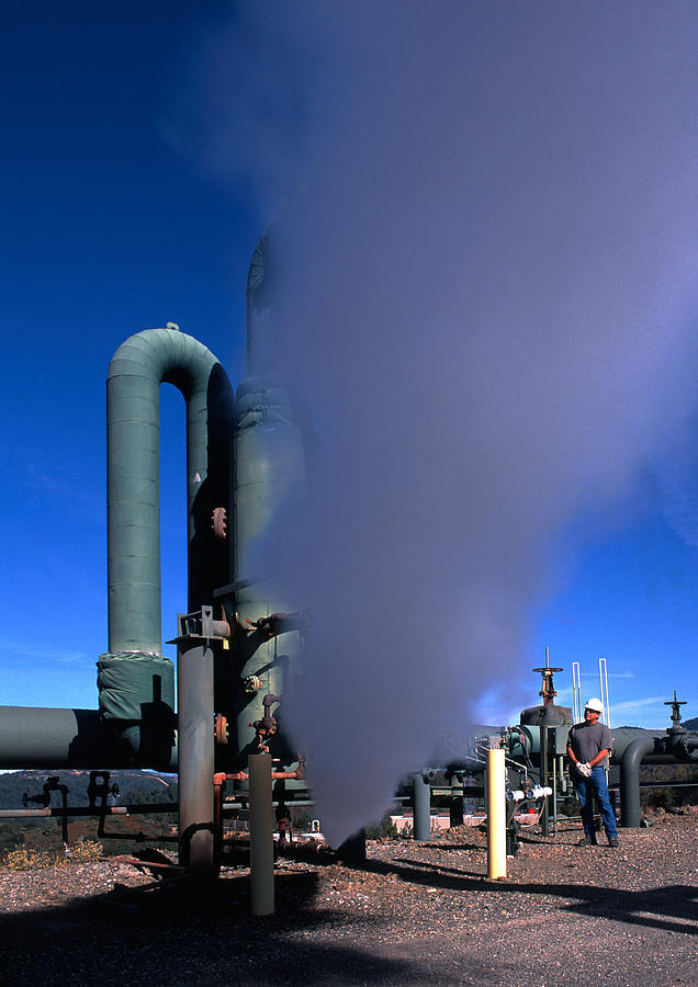 Geothermal Well Steam Vent Test Photograph by Theodore Clutter Fine