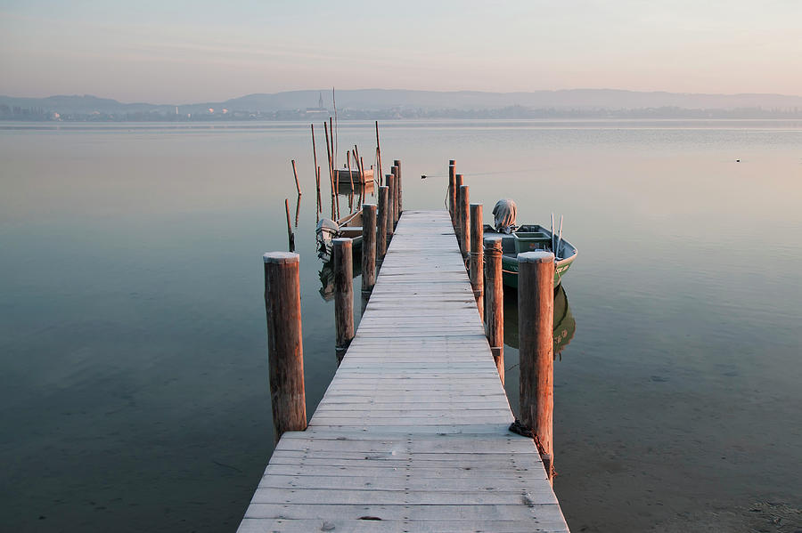 Germany, Baden Wuerttemberg, Jetty On #1 Photograph by Westend61