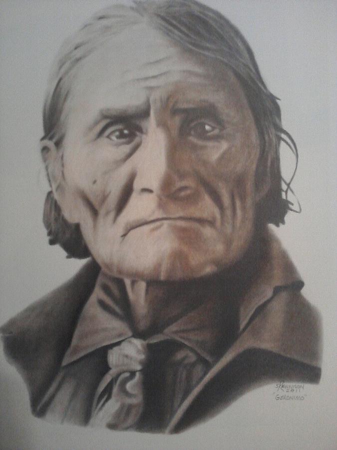 Portrait Pastel - Geronimo by Dean Nosinner Portrait Pastel - Geronimo by Dean Nosinner