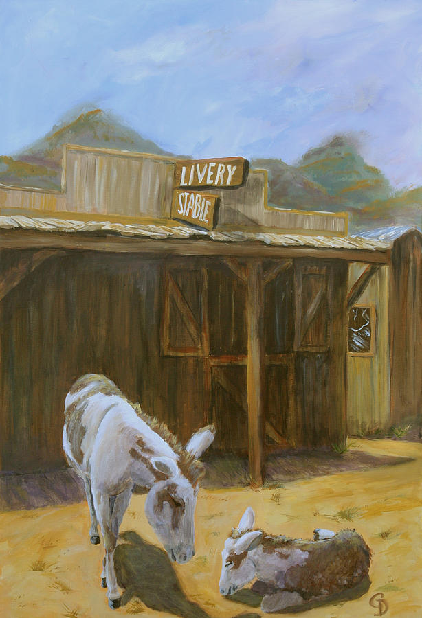Ghost Town Painting by Gail Daley