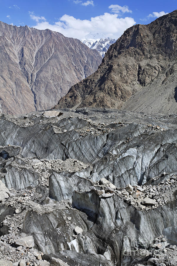 Mountain Photograph - Ghulkin Glacier at the Karakorum Mountains in Pakistan #1 by Robert Preston