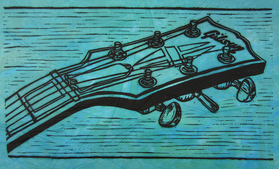Music Drawing - Gibson #1 by William Cauthern